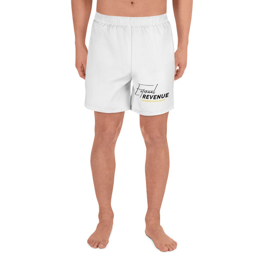 Men's Athletic Long White Shorts