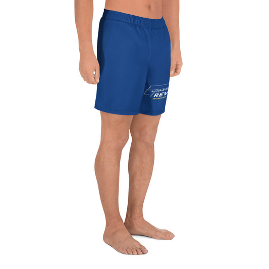 Men's Athletic Long Blue Shorts