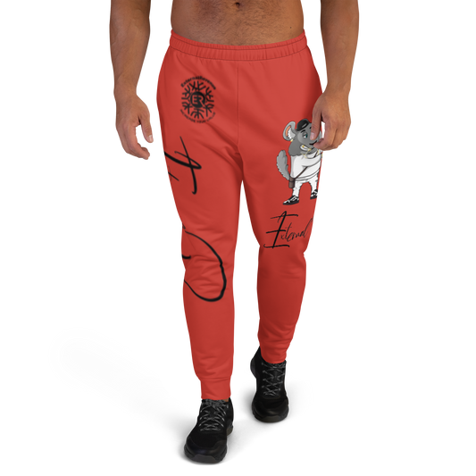 Chewy Chilla/White Suit/Black Signature Logo/Harley Red Unisex Joggers