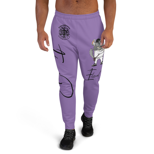 Chewy Chilla/White Suit/Black Signature Logo/Ce Soir Purple Unisex Joggers