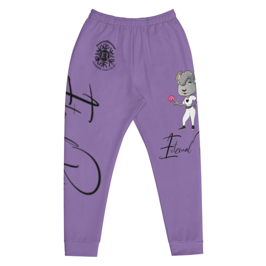 Coco Chilla/White Suit/Black Signature Logo/Ce Soir Purple Unisex- Joggers