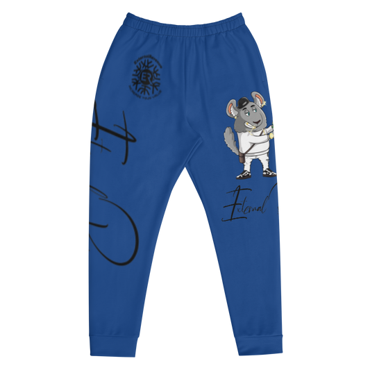 Chewy Chilla/White Suit/Black Signature Logo/Dark Cerulean Blue Unisex Joggers