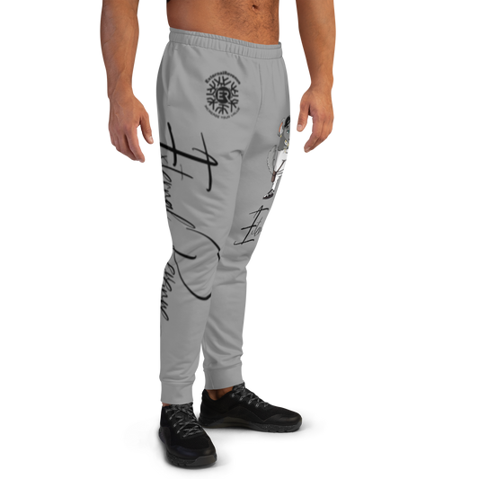 Chewy Chilla/White Suit/Black Signature Logo/Nobel Grey Unisex Joggers