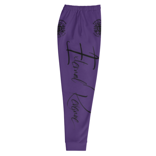 Coco Chilla/White Suit/Black Signature Logo/Purple Unisex- Joggers