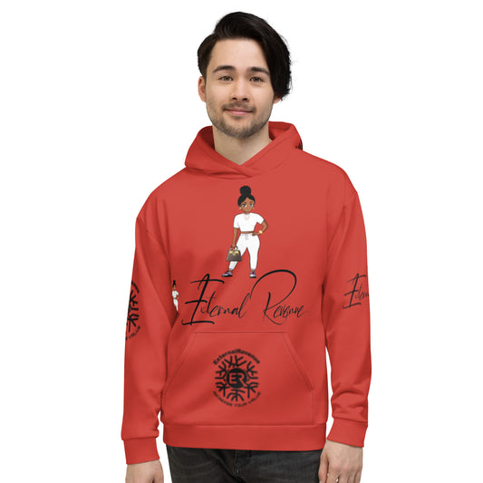 Sasha/White Suit/Harley Red/Black Signature Logo Unisex-Hoodie