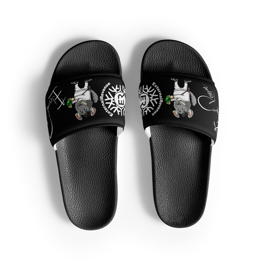 Chewy/ White Suit/Black/White Signature Logo Men’s slides